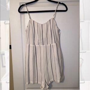 White striped romper